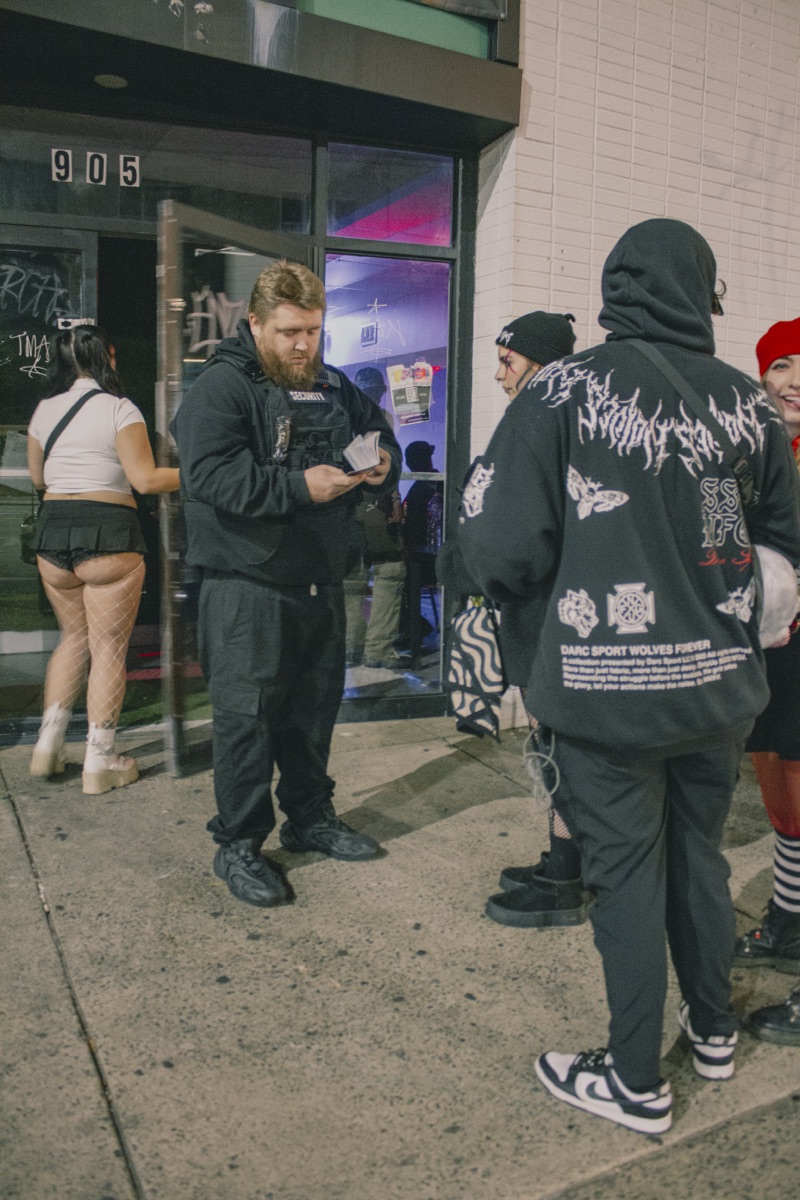 ShieldBox security team member checking credentials outside a live event entrance